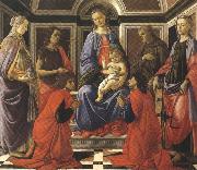 Sandro Botticelli Madonna enthroned with Child and Saints (mk36) oil painting picture wholesale